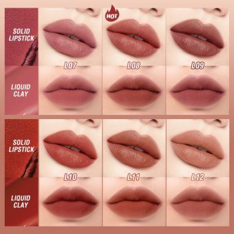 Матовая помада и блеск O.TWO.O Lip Glaze Lipstick № L03 Persimmon 6.5 g фото