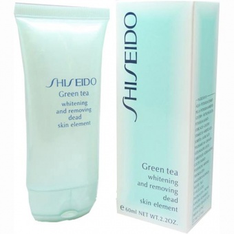 Скраб Shiseido Green Tea Whitening And Removing Dead Skin Element 60 ml фото
