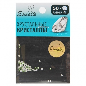 Стразы Esmalte размер 4 хризолит 50 шт. фото