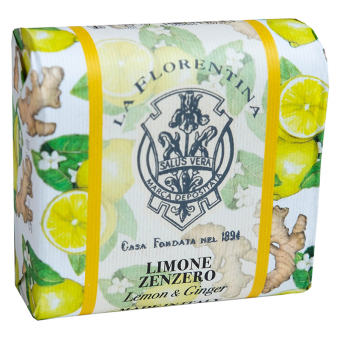 Мыло La Florentina Soap Lemon and Ginger с экстрактами лимона и имбиря 106 g фото