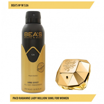 Дезодорант Beas W526 Paco Rabanne Lady Million For Women deo 200 ml фото