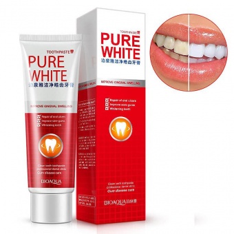 Зубная паста Bioaqua Tootpaste Pure White с экстрактом клюквы 120 g фото