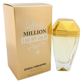 Paco Rabanne Lady Million Eau My Gold For Women edt 80 ml фото