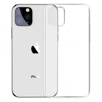 Силиконовый чехол для iPhone 11 Pro Max прозрачный фото