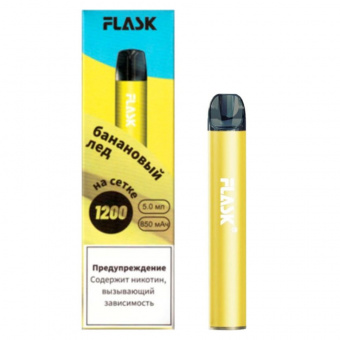 Электронные сигареты Flask - Банановый Лед 1200 Тяг фото
