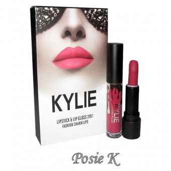 Помада Kylie Fashion Charm Lips Lipstick & Lip Gloss 2 in 1 Posie K 3 ml фото