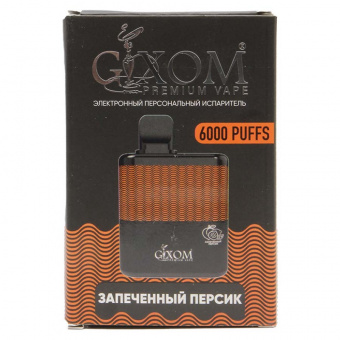 Электронные сигареты Gixom Premium — Запеченный Персик 6000 тяг фото