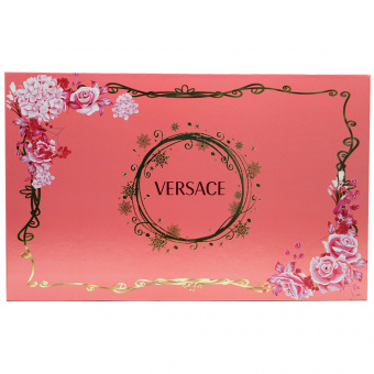 Подарочный набор Versace Bright Crystal (туалетная вода 2 штуки + лосьон для тела + гель для душа) фото