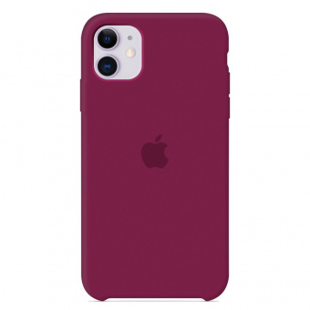 Силиконовый чехол для iPhone 13 / 13 Pro бордовый фото