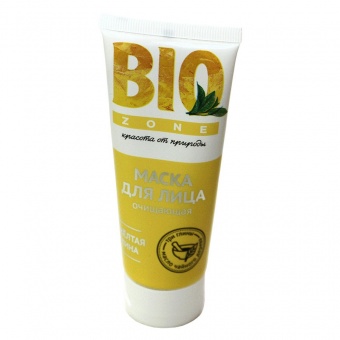Маска для лица BioZone очищающая желтая глина и масло чайного дерева 75 ml фото