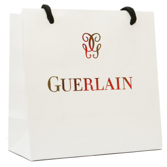 Подарочный пакет Guerlain белый 16.5x16.5 см фото