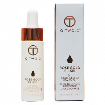 Масло для лица O.TWO.O Rose Gold Elixir 24k Gold Infused Beauty Oil 15 ml фото