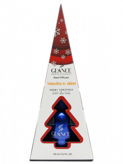Glance Аромадиффузор Vanilla & Mint (в подарочной упаковке Merry Christmas & Happy New Year ) 110 мл фото