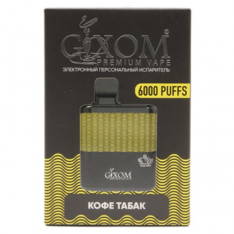 Электронные сигареты Gixom Premium — Кофе Табак 6000 тяг фото