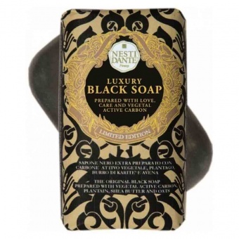 Мыло Nesti Dante Luxury Black Soap Роскошное Чёрное 250 g фото