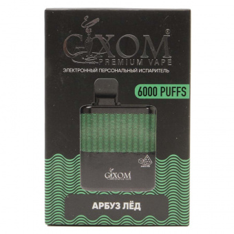 Электронные сигареты Gixom Premium — Арбуз Лёд 6000 тяг фото