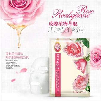 Маска для лица тканевая Bioaqua Rose Moisturizing Mask с экстрактом розы 30 g фото