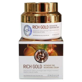 Крем для лица Enough Rich Gold Intensive Pro Nourishing Cream питательный с золотом 50 ml фото
