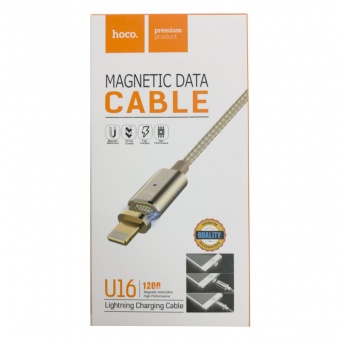 Магнитный USB-data-кабель hoco U16 Lightning фото