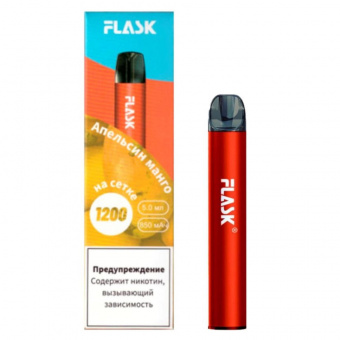 Электронные сигареты Flask - Апельсин Манго 1200 Тяг фото