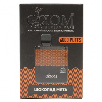 Электронные сигареты Gixom Premium — Шоколад Мята 6000 тяг фото