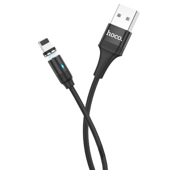 Кабель Hoco U76 Magnetic Charging Data Cable for Lightning 1.2м Черный фото