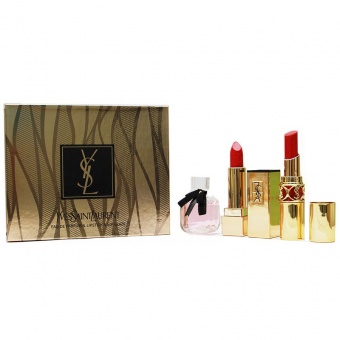 Подарочный набор Yves Saint Laurent Eau De Parum & Lipstic & Lip Glaze фото