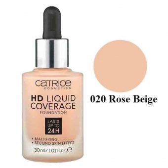 Тональная основа Catrice HD Liquid Coverage Foundation №020 Rose Beige 30 ml фото