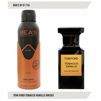 Дезодорант Beas U716 Tom Ford Tobacco Vanille deo 200 ml фото