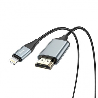 Кабель HOCO UA15 Lightning to HDMI audio video HD cable adapter 2м фото
