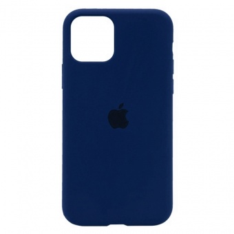 Силиконовый чехол для iPhone 12 / 12 Pro 6.1 синий фото