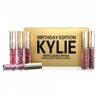 Блеск для губ Kylie Matte Liquid Lipstick Birthday Edition (упаковка 6 шт) фото
