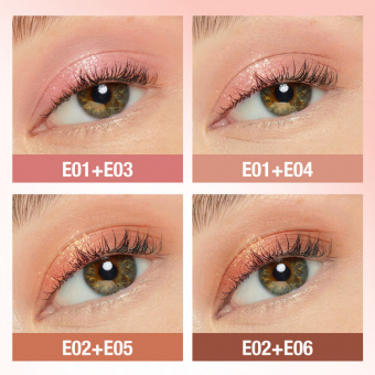 Жидкие тени для век O.TWO.O Powder Mist Liquid Eyeshadow Velvety Shine #E05 - Оранжево-коричневый фото