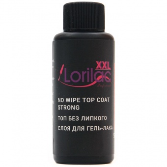 Верхнее покрытие Lorilac Professional XXL No Wipe Top Coat Strong без липкого слоя 50 ml фото