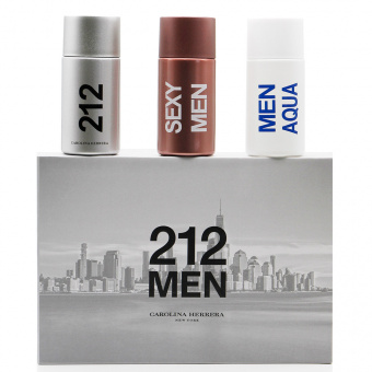Подарочный набор Carolina Herrera "212" for men 3x30 ml фото
