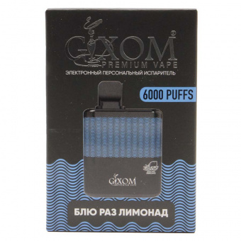 Электронные сигареты Gixom Premium — Блю Раз Лимонад 6000 тяг фото