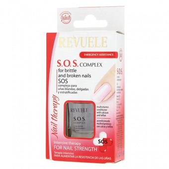 Комплекс Revuele SOS для мягких тонких и расслаивающихся ногтей 10 ml фото